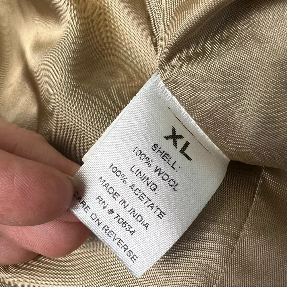 Orvis Men’s XL Navy Wool Windowpane Dress Vest - Picture 8 of 9